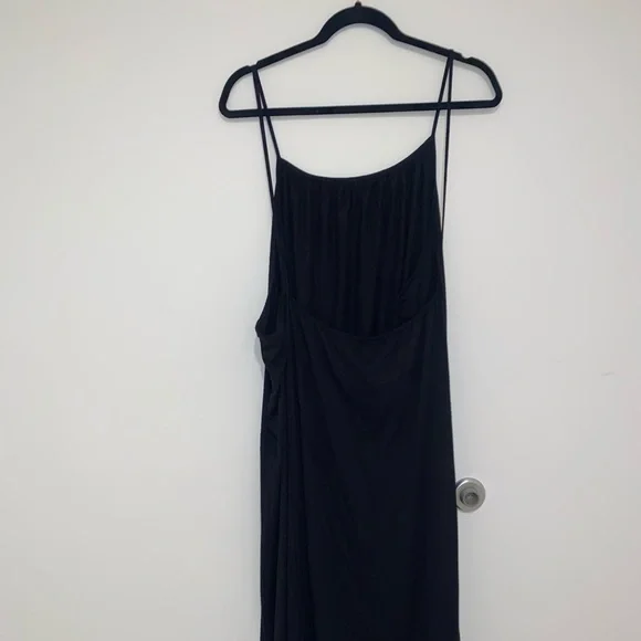 NWT H&M long black skinny strap maxi dress. - Picture 3 of 10
